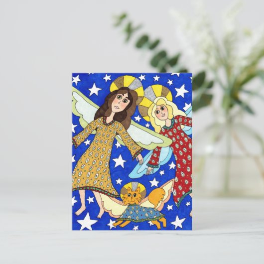 Angel Trio Briefkaart (Staand voorkant)