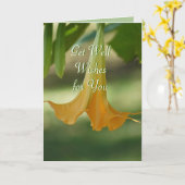 Angel Trompet Groet-aanpassen elke gelegenheid Kaart (Gele Bloem)