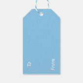 Angel trompets Merry Kerstry Cadeaulabel (Achterkant)