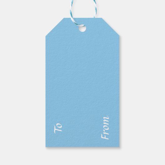 Angel trompets Merry Kerstry Cadeaulabel (Achterkant)