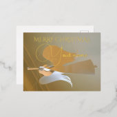 Angel-trompetten Folie Feestdagen Briefkaart (Voorkant / Achterkant)