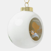 Angel-trompetten Keramische Bal Ornament (Links)
