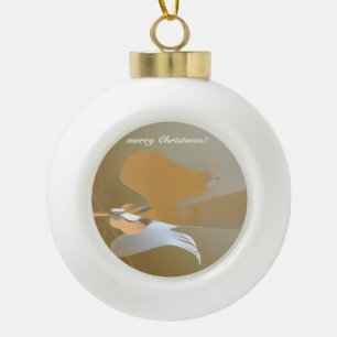 Angel-trompetten Keramische Bal Ornament