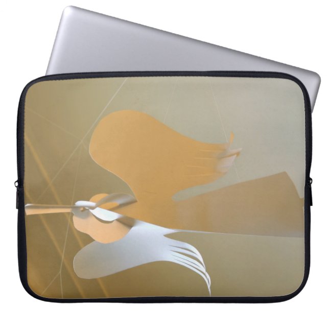 Angel-trompetten Laptop Sleeve (Voorkant)