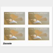 Angel-trompetten Rechthoekige Sticker (Vel)