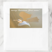 Angel-trompetten Rechthoekige Sticker (Tas)