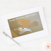 Angel-trompetten Rechthoekige Sticker (Envelop)