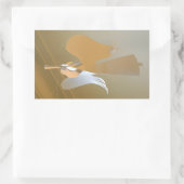 Angel-trompetten Rechthoekige Sticker (Tas)