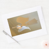 Angel-trompetten Rechthoekige Sticker (Envelop)