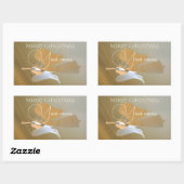 Angel-trompetten Rechthoekige Sticker (Vel)