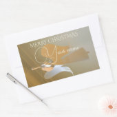 Angel-trompetten Rechthoekige Sticker (Envelop)