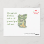 Angel Trumpet Briefkaart - elke gelegenheid aanpas (Achterkant)