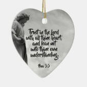 Angel Trust in the Lord Quote Inspirerend Keramisch Ornament (Rechts)