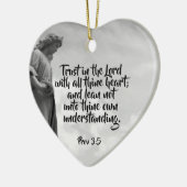 Angel Trust in the Lord Quote Inspirerend Keramisch Ornament (Links)