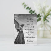 Angel Trust in the Lord Quote Inspirerend Quote Briefkaart (Staand voorkant)