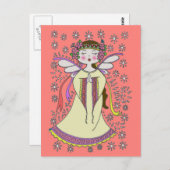 Angel Ukraine Folk Art Briefkaart (Voorkant / Achterkant)