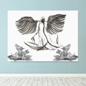 Angel Uriel Canvas Afdruk (Insitu (Houten vloer))