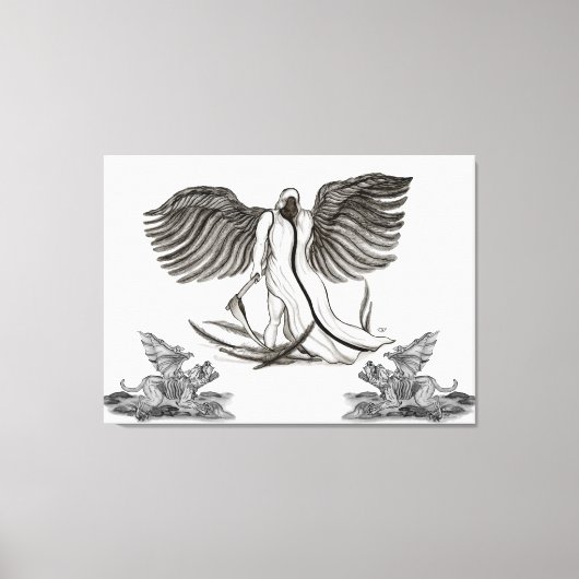 Angel Uriel Canvas Afdruk (Voorkant)
