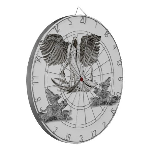 Angel Uriel Dartbord (Voorkant Links)