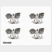 Angel Uriel Ovale Sticker (Vel)