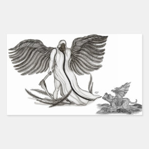 Angel Uriel Rechthoekige Sticker