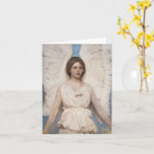 Angel van Abbott Handerson Thayer Art Kaart (Gele Bloem)