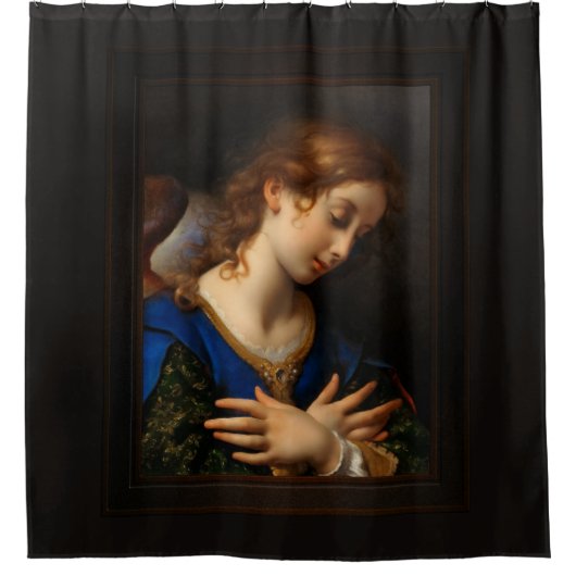 Angel van de aankondiging van Carlo Dolci Douchegordijn (Voorkant)