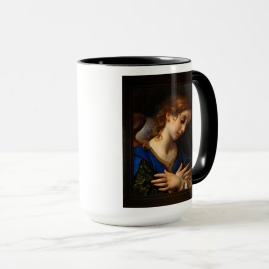 Angel van de aankondiging van Carlo Dolci Mok (Voorkant rechts)