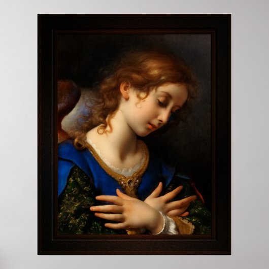 Angel van de aankondiging van Carlo Dolci Poster (Voorkant)