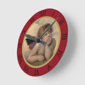 Angel van de Sistine Madonna door Raphael Ronde Klok (Hoek)