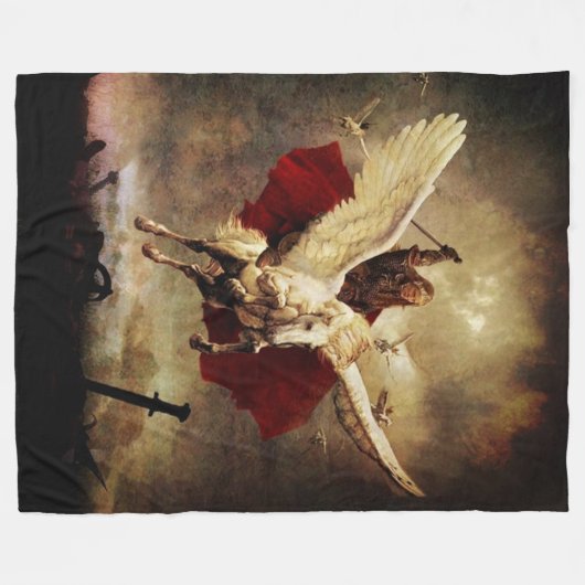 ANGEL VAN DEATH Fleece Blanket Deken (Voorkant (Horizontaal))