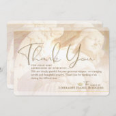 Angel van Lichte Memorial Sympathie Hartelijk dank Kaart (Voorkant / Achterkant)