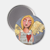 ANGEL van MOED - engelse liefdesmagneet Magneet (Voorkant / Achterkant)