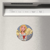 ANGEL van MOED - engelse liefdesmagneet Magneet (Insitu (Vaatwasser))