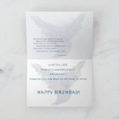 Angel-verjaardagskaart (w/geschrift) kaart (Binnen)