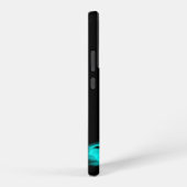 Angel, verloren in gedachte, zwart en groen design samsung galaxy hoesje (Rechterkant)