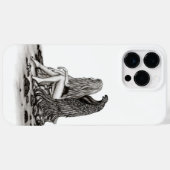 Angel, verloren in gedachte, zwart-wit design Case-Mate iPhone case (Achterkant (horizontaal))