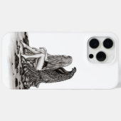 Angel, verloren in gedachte, zwart-wit design Case-Mate iPhone case (Achterkant (horizontaal))