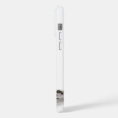 Angel, verloren in gedachte, zwart-wit design iPhone hoesje (Linkerkant)