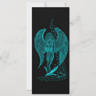 Angel verloren in Love, black and green Design