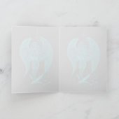 Angel verloren in Love, black and green Design Feestdagen Kaart (Binnen)