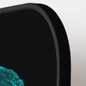 Angel verloren in Love, black and green Design Pickleball Paddle (Links Detail)