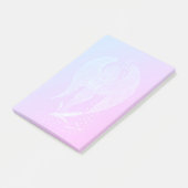 Angel verloren in Love, black and green Design Post-it® Notes (Schuin)