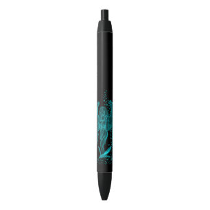 Angel verloren in Love, black and green Design Zwarte Inkt Pen