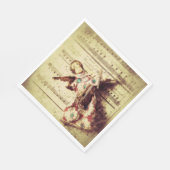  angel-versiering op muziek servet (Hoek)