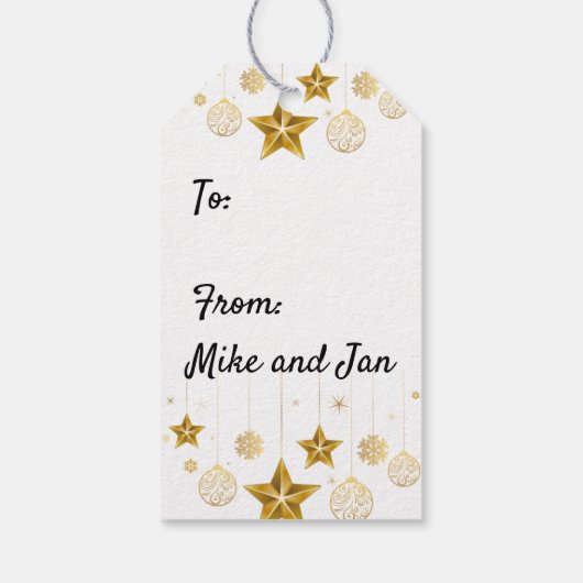 Angel Victoriaans Christmas Verkocht in Sets Cadeaulabel (Achterkant)