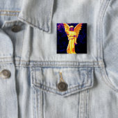 Angel Vierkante Button 5,1 Cm (In situ)