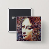 ANGEL VIERKANTE BUTTON 5,1 CM (Voorkant /achterkant)