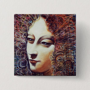 ANGEL VIERKANTE BUTTON 5,1 CM