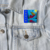 Angel Vierkante Button 5,1 Cm (In situ)